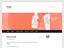 Tablet Screenshot of copahairstudio.com